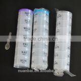 All Purpose Versatile Stacking Screw Top 7 Days Pill Storage Box thumbnail-2