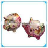 Ceramic Applique Cheap Piggy Bank thumbnail-1