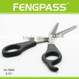 S3-1009A 6-1/2" Inch 2CR13 Stainless Steel With PP Handle Professional Barber Haircutting Scissor Both Side Thinning Scissors thumbnail-3