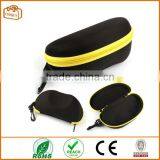 Fashion Portable Carabiner Eye Glasses Sunglasses Hard Case Protector Box (Yellow) thumbnail-1