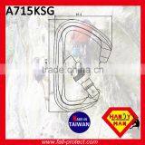 25KN Rock Climbing Mountaineer Aluminum Carabiner With Screw Lock thumbnail-2