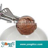 Rubberized Handle for Comfort Grip Ice Cream Scoop Stainless Steel Squeeze Ice Cream Disher thumbnail-2