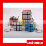 UCHOME Yiwu Factory Colorful Custom Souvenir Magic Cube Keychain thumbnail-5