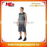 Hongen Apparel Custom Heat Transfer Custom Basketball Uniforms Thermal Transfer Camo Basketball Jersey thumbnail-1