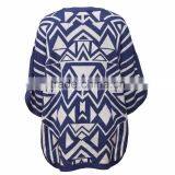 Women's o Neck Geometric Pattern Knitwear With Bell Sleeves thumbnail-2