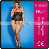 Big Girl Women Lace Plus Size Sexy Corset thumbnail-1
