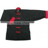 Red Collar and Button Kung Fu Uniforms thumbnail-1