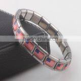 Fashion Italian Costume Jewelry Cool Rhodium Color Man Bracelet Stainless Steel Heavy Chain Link Bangle thumbnail-6