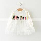 Zm11670a 2017 New Arrivals Kids Fall Clothes Cotton Girls' Dresses Fashion Boutique Children's Clothing thumbnail-1