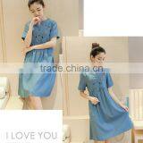 Zm10685a Korean Design Loose Big Size Ladies Maternity Dresses Wholesale Maternity Clothes thumbnail-2