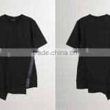 Uneven Hem Design t Shirts Fashion Designer t Shirts thumbnail-2