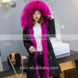 2017 New Style Fox Raccoon Fur Lining Coats Real Fur Parka With Hood Pc-270 thumbnail-3