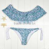 Polyester Bikini different size for choice & padded blue girls swimwear 59377