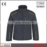 Men Waterproof Melange 100% Polyester Soft Shell Jacket thumbnail-1