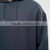 Men's Oversized Longline Hoodie In Washed Black thumbnail-4