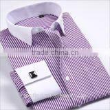 Good Quality Fashionable 100% Cotton French Double Cuff Men's Busniess Shirt thumbnail-4