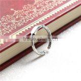 Copper Cable Twisted Open Rings Antique Silver Blank Stamping Tags Rectangle Spiral thumbnail-2