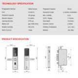 High Quality Digital Fingerprint Keypad Door Lock Famous Manufacturer Made in China thumbnail-3
