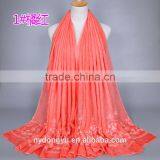 Cotton Blend Muslim Scarf/9 Color Muslim Tassel Scarf/islamic Hot Sell Women Hijab