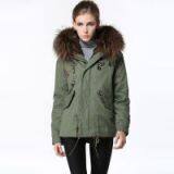Best Selling Real Raccoon Fur Collar Fur Jacket for Winter thumbnail-3
