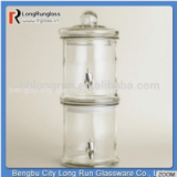 LongRun 2014 New Products Two-Tier Beverage Glass Dispenser With Glass Lids Metal Water-tap thumbnail-1