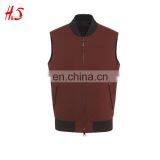 New fashion Firebrick woolen sleeveless western down jackets