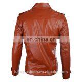 Customized Fashion Style Mens Windbreaker Jacket Man PU Leather Jacket Manufacturers thumbnail-5