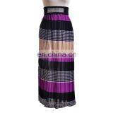 New Arrival Ice Silk Women Long Skirt Colorful Casual Ladies Skirt thumbnail-3