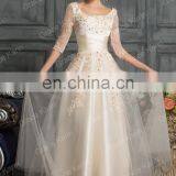 Grace Karin Newest Elegant Design Champagne Prom Dress With Long Sleeve CL6051-2# thumbnail-2