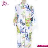 Trending Hot Products Floral Print Blouse White Woman Top