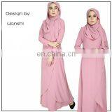 New Model Wholesale Islamic Clothing Latest Design Women Jubah Abaya in Dubai thumbnail-1