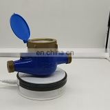 Multi jet dry dial pulse output brass and plastic  water meter