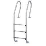 Swimming Pool Stainless Steel Ladder, Two or Three Steps Pool Ladder