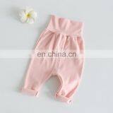 New Wholesale Baby Pants High Waist Protect Baby Belly Trousers 0-6 Months Baby Pant thumbnail-2