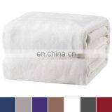 All Season Flannel Fleece Plush Throw Velvet White Blanket for Bed Sofa Car thumbnail-2