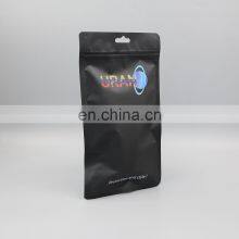 Wholesale Aluminium Foil pe Flexible Black Matte Mylar Bags Zipper Lock Packaging Bags/poly Doypack 3 Side Seal Zipper Bag thumbnail-4