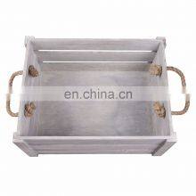 New Rope Handle Display Storage Wooden Crates thumbnail-2