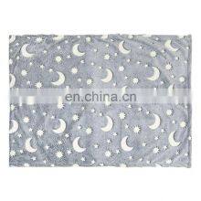 Wholesale Custom Plush Cozy Pet Rug Plush Foldable Luminous Dog Blanket thumbnail-4