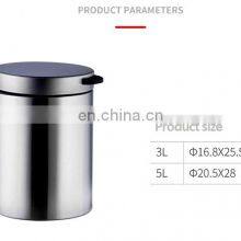 Stainless Steel Wall-mounted Hanging Waste Bin Airtight Trash Can thumbnail-4