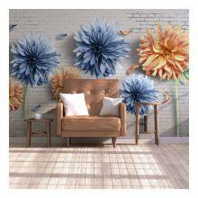 New Design For Girl Home Natural Flower Hot Selling Decorative Wall Mural With Cheap Price Drop Ship thumbnail-2