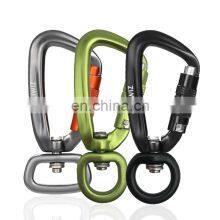 JRSGS Multifunctional Swivel Twist Locking Carabiner, Rotating Carabiner Hook Clip for Dog Leash, Hammock, Camping, Hiking