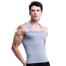 OEM Custom Drop Armhole Tank Top Gym Wear Fitness Muscle Vest Workout Bodybuilding Mens Tank Top thumbnail-3