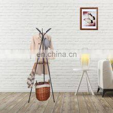 Modern Heavy Duty Metal Door Floor Standing Clothing Monster Teak Coat Rack Hang It All Stand thumbnail-1