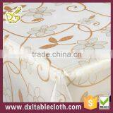 Wholesale Moden Embossed Golden Clear Pvc Table Cloth Stone Feel