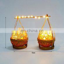 Hot Selling Rattan Table Lamp With Vietnamese Traditional Frames Shape Wicker Lamp Decorative Kid's Room Cheap Wholesale thumbnail-2