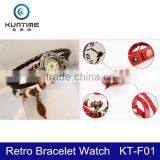 Fashion Ladies Vintage Wristwatch 2015 Express Bracelet Leather Watch for Women thumbnail-1