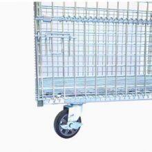 Colorful Steel Collapsible Wire Mesh Pallet Cage Container for Warehouse Storage thumbnail-2