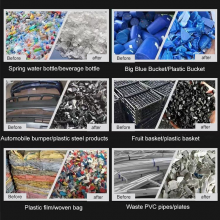 Triturador de plástico PET, triturador de plástico pequeño y potente, triturador de canastas de plástico de bajo ruido thumbnail-3