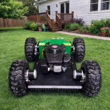 Household Intelligent Wireless Radio Control Mower Trimmer Machine With Motor & Gear Loncin 224cc Engine for Lawn Care thumbnail-1