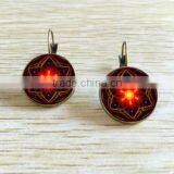 Most Beautiful Chinese Jewelry Flower Stud Earrings thumbnail-2